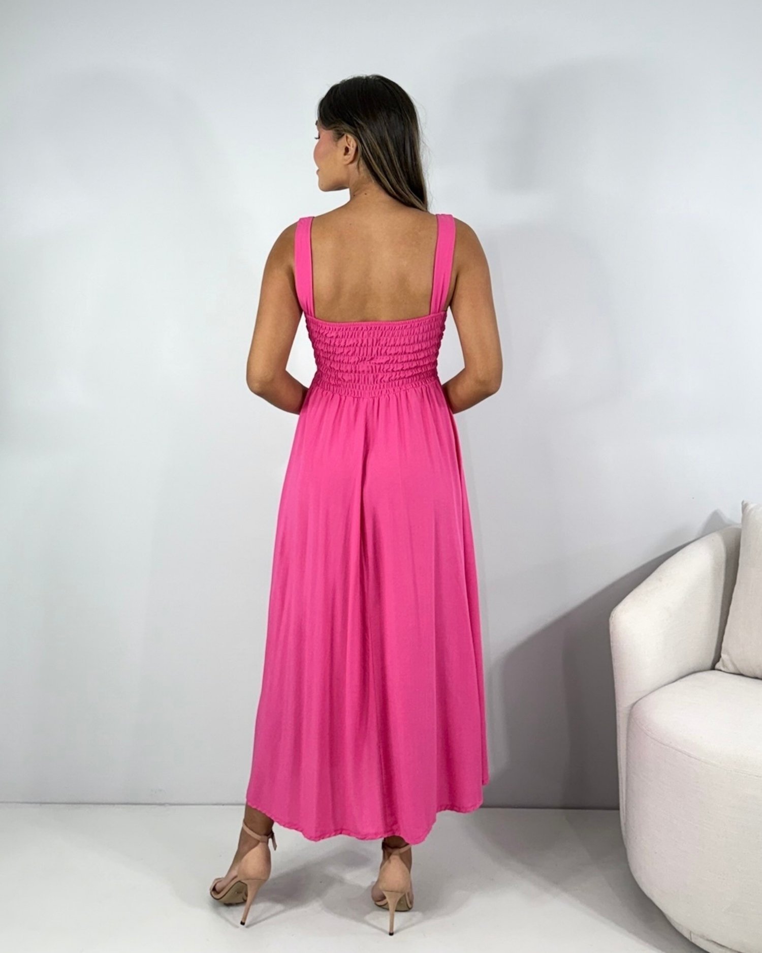 Vestido Samanta - Rosa Chiclete - Image 4