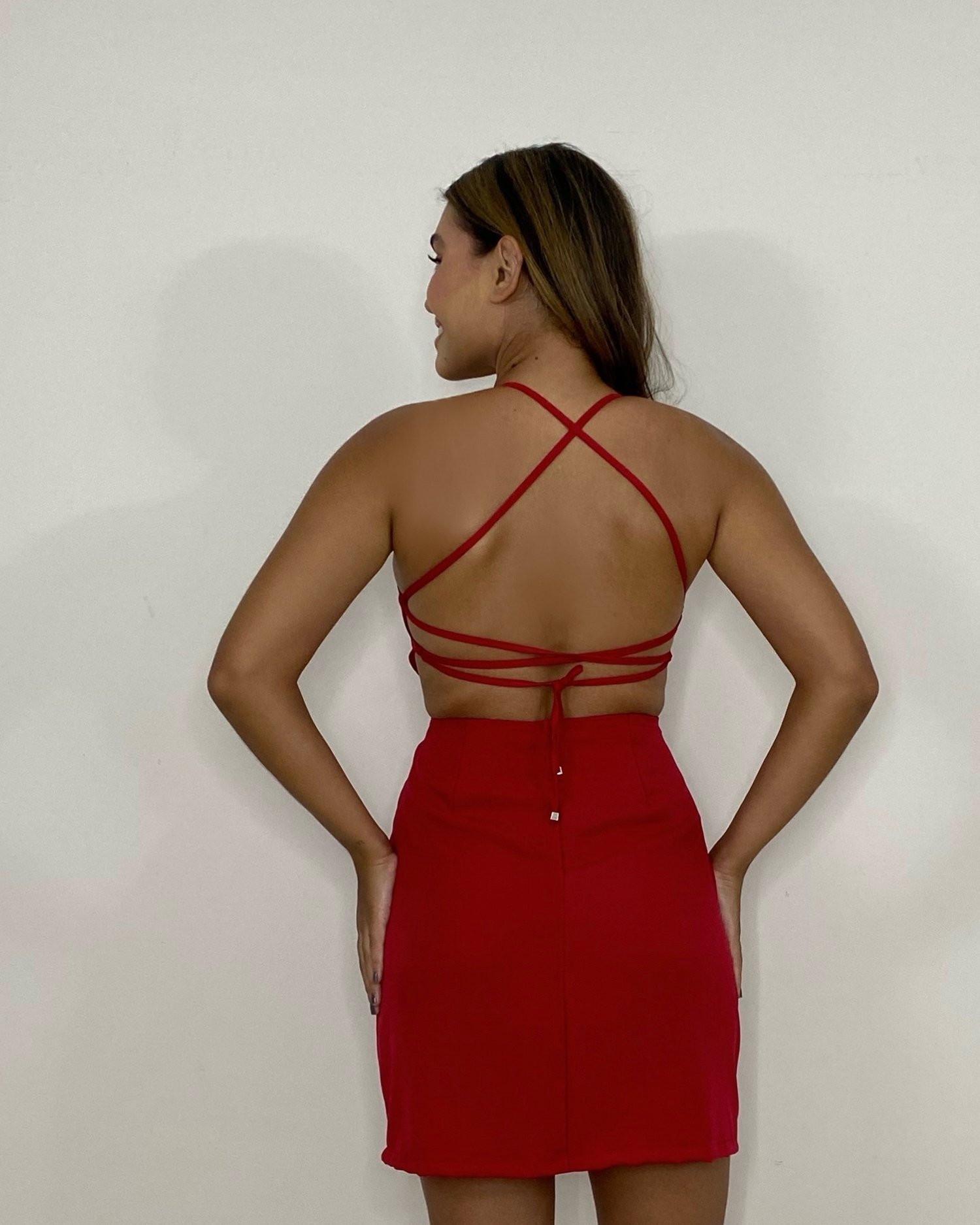 Vestido Thalia Curto - Vermelho - Image 4