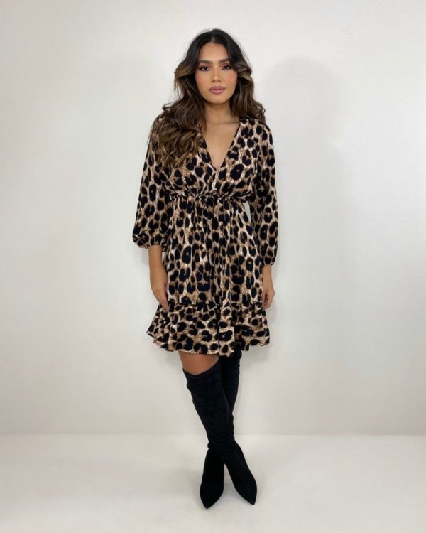 Vestido Lavínia - Animal Print