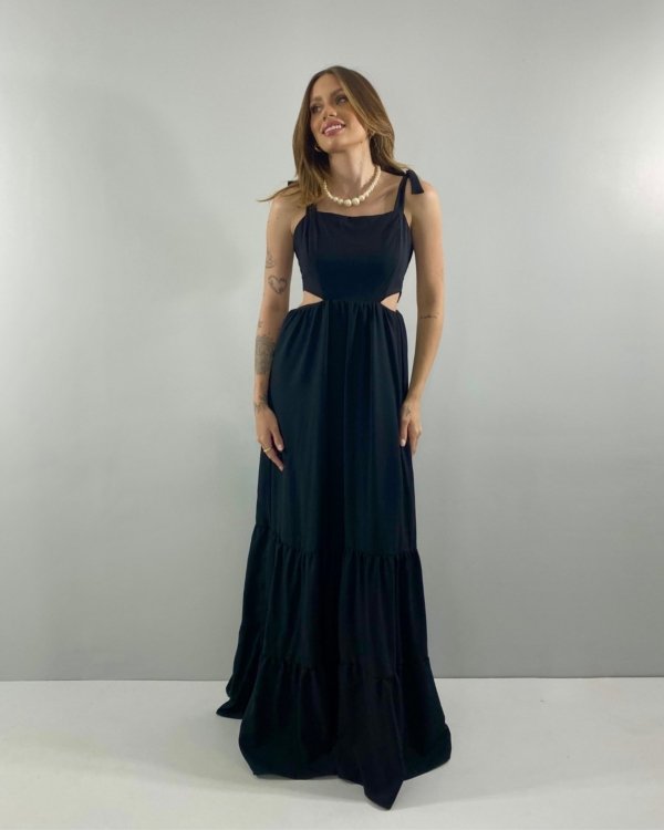 Vestido Pérola - Preto