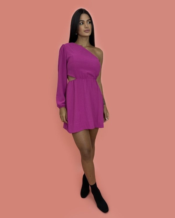 Vestido Luna em Duna - Fúcsia