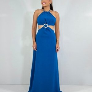 Vestido Melinda - Azul Petróleo - Image 1