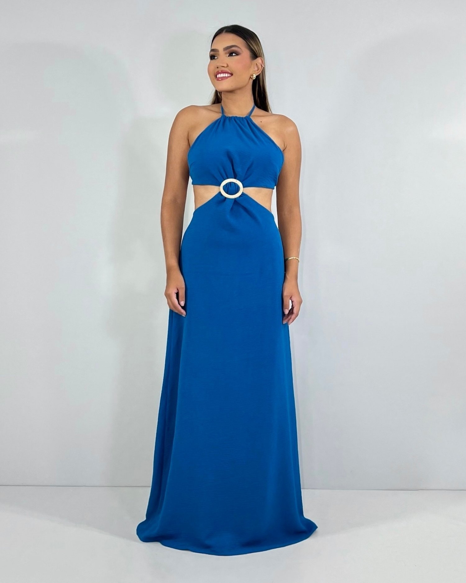 Vestido Melinda - Azul Petróleo - Image 1