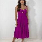 Vestido Jéssica Midi – Fúcsia