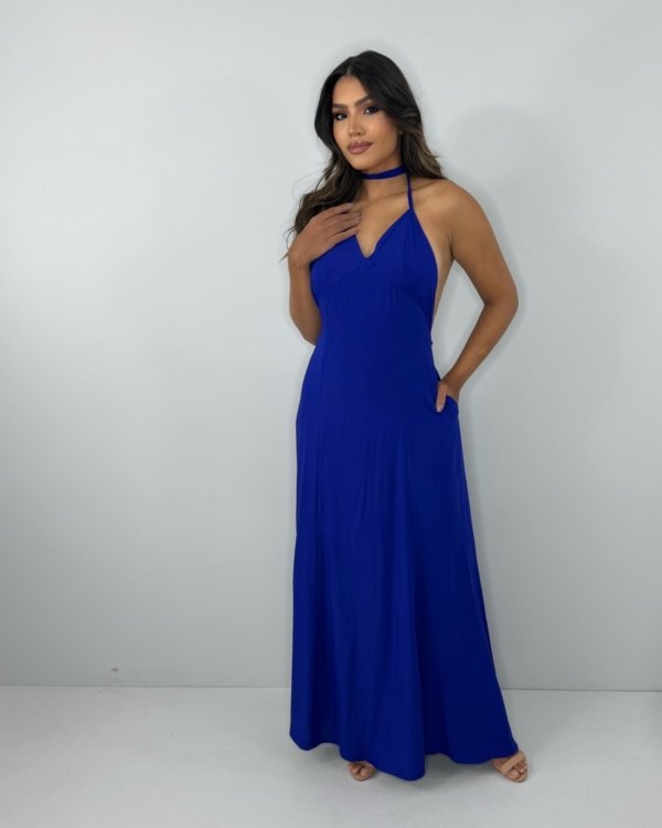 Vestido Victória - Azul Royal