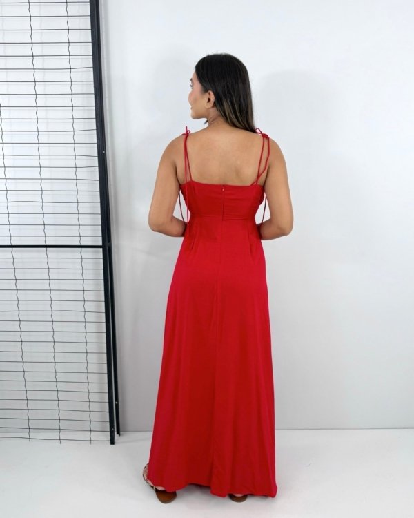 Vestido Drica Longo - Vermelho