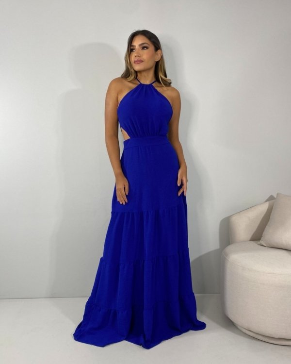 Vestido Estefane Longo - Azul Royal