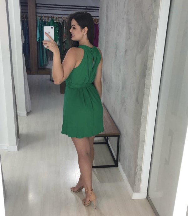 Vestido Daiane - Verde Bandeira