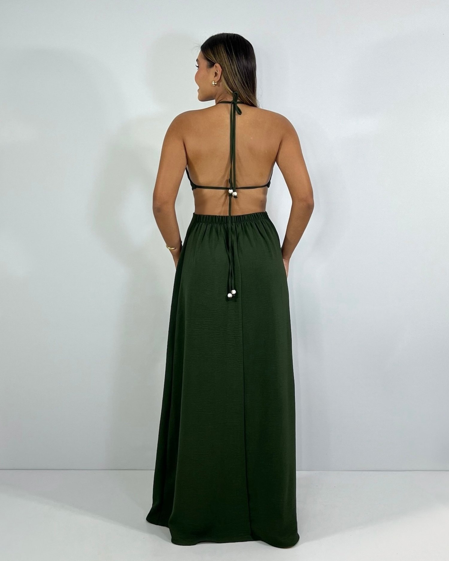 Vestido Melinda - Verde Militar - Image 4
