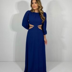 Vestido Giza - Azul Marinho - Image 4