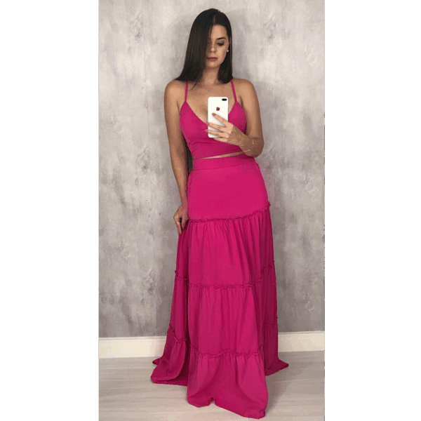 Conjunto Gabriela - Rosa Chiclete