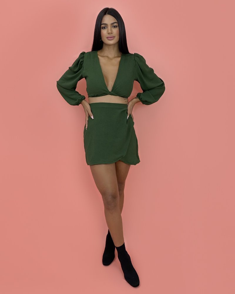 Cropped Simone - Verde Militar - Image 4