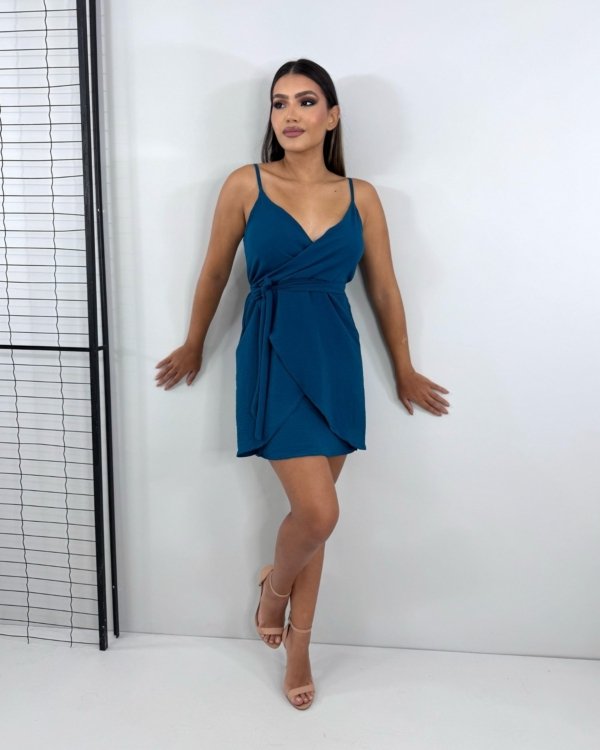 Vestido Anastasia - Azul Petróleo