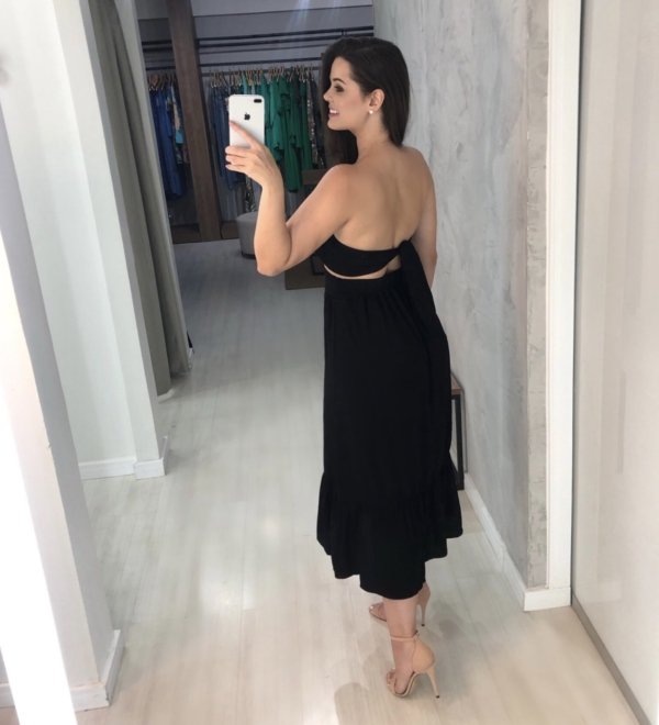 Saia Maria Eduarda - Preto