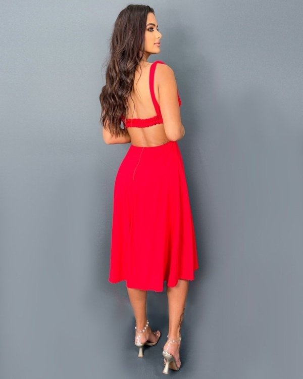 Vestido Viviane - Vermelho