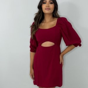 Vestido Yuna - Marsala