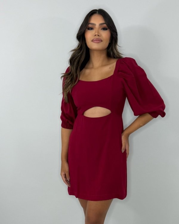 Vestido Yuna - Marsala