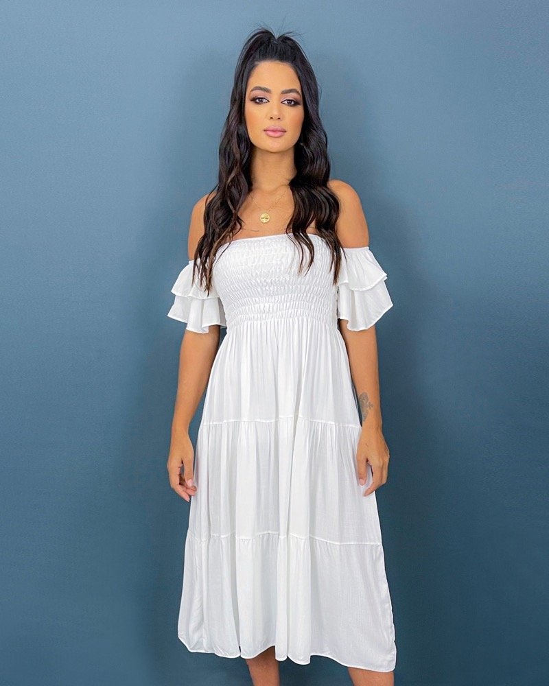 Vestido Ana Paula - Branco