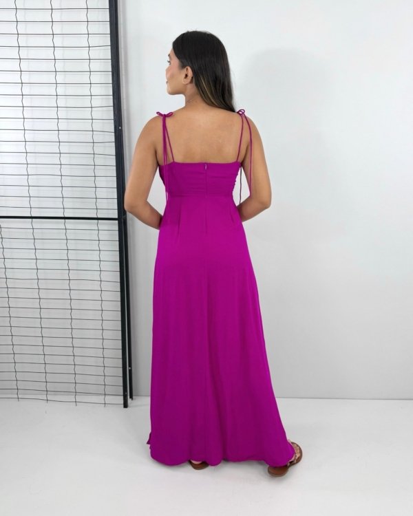 Vestido Drica Longo - Fúcsia