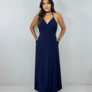 Vestido Victória - Azul Marinho - Image 3