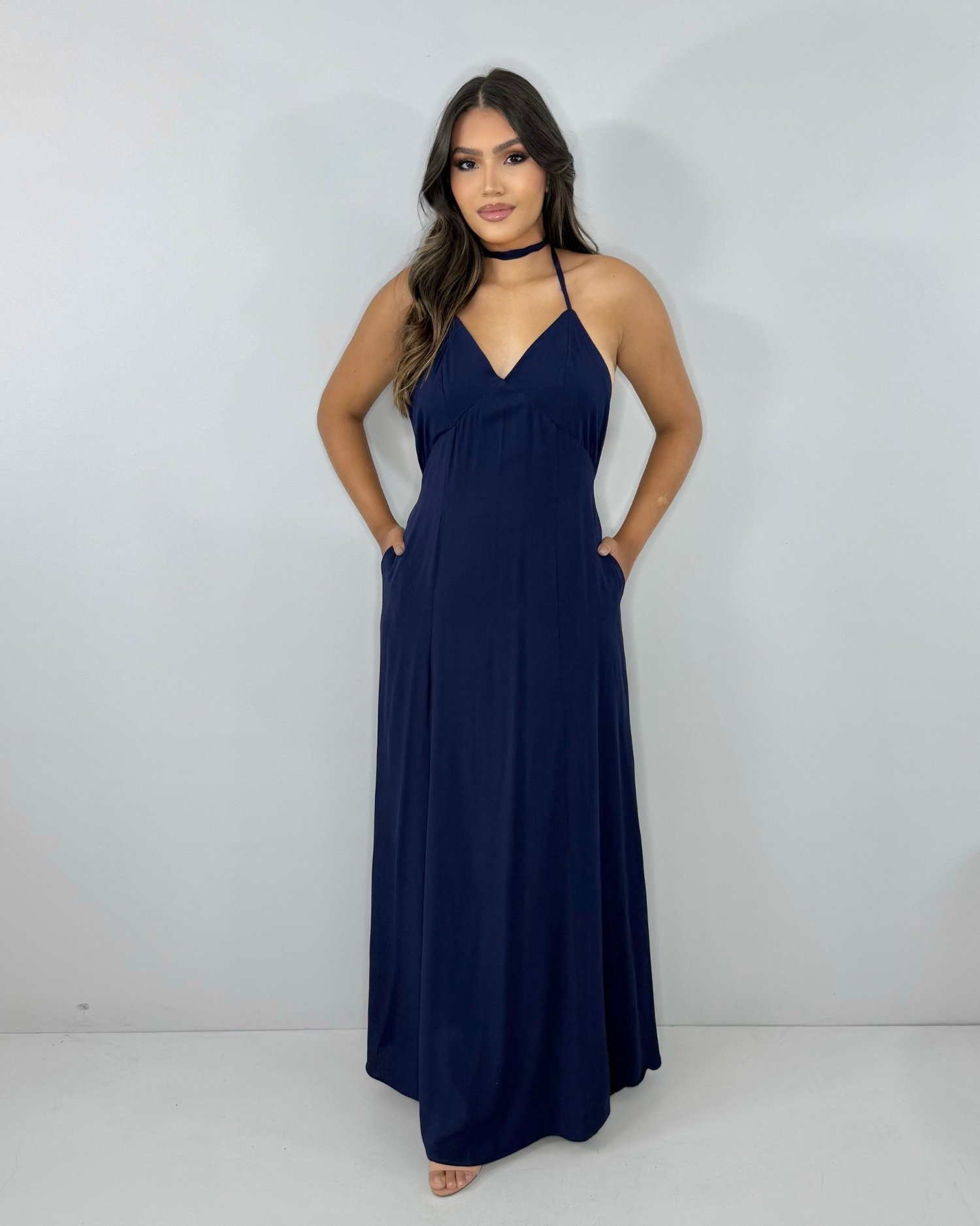Vestido Victória - Azul Marinho - Image 3