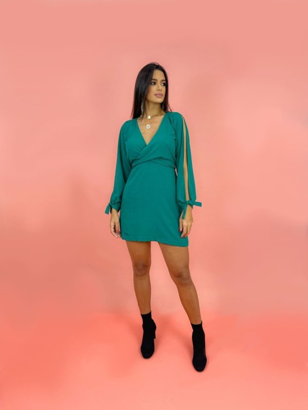 Vestido Marília - Verde Amazônia