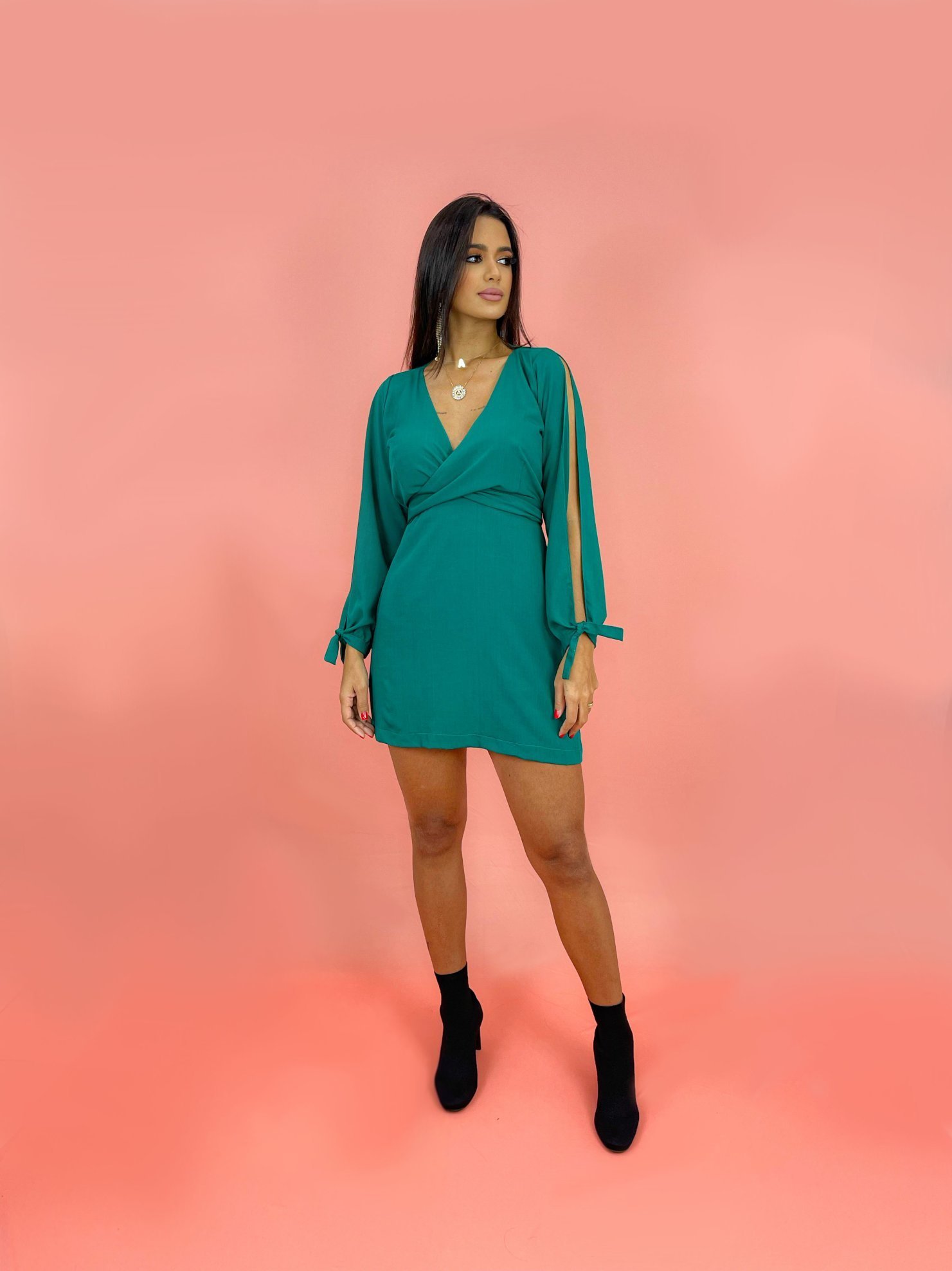 Vestido Marília - Verde Amazônia - Image 2