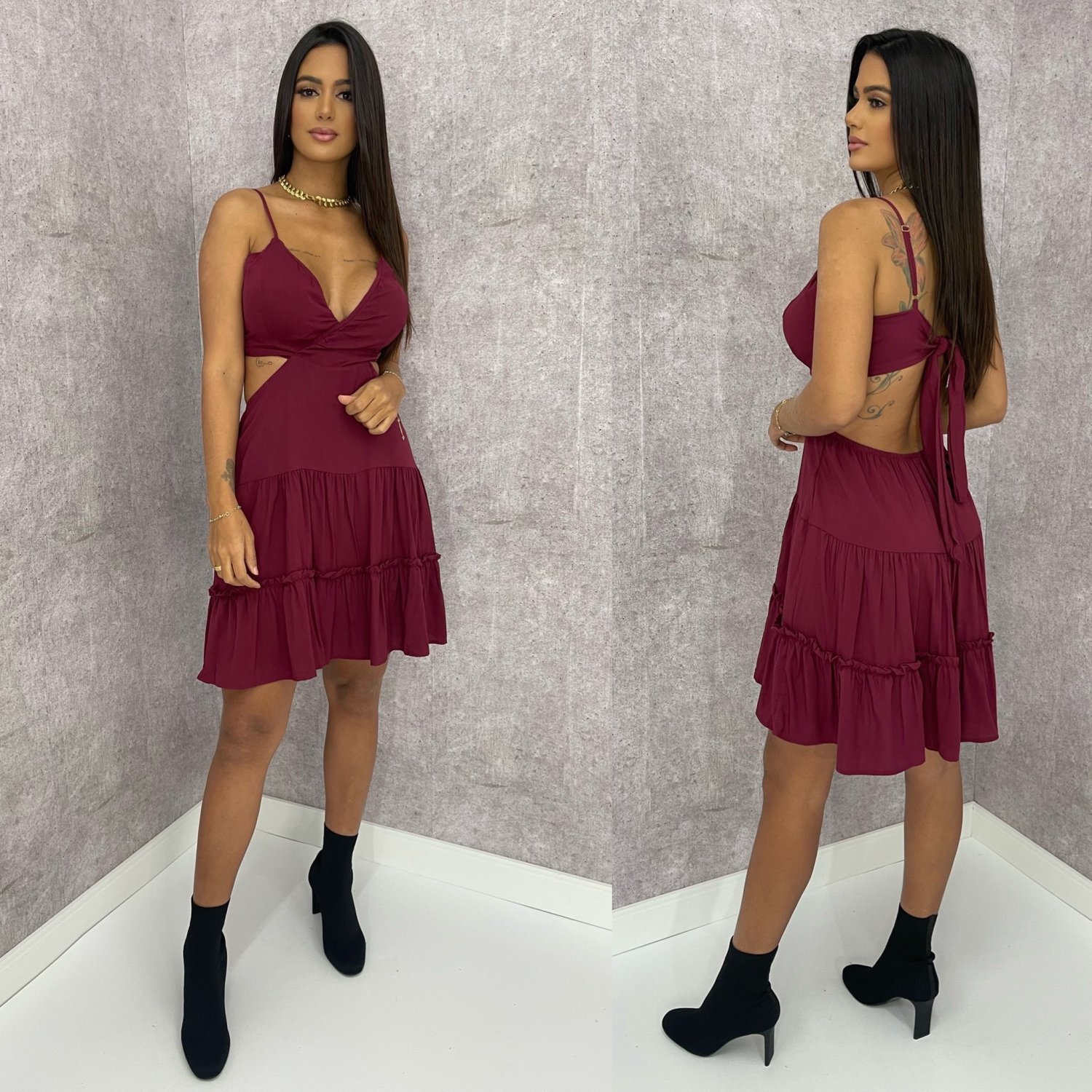 Vestido Ariele - Marsala - Image 1