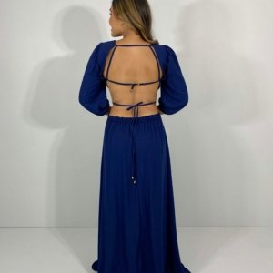 Vestido Giza - Azul Marinho - Image 5
