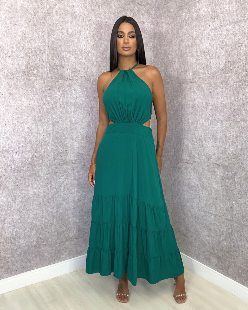 Vestido Estefane - Verde Amazônia - Image 1