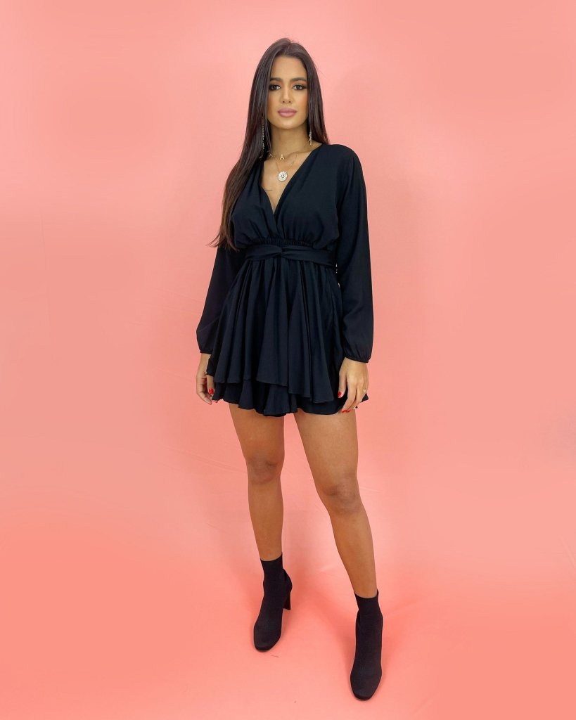 Macaquinho Raiany - Preto