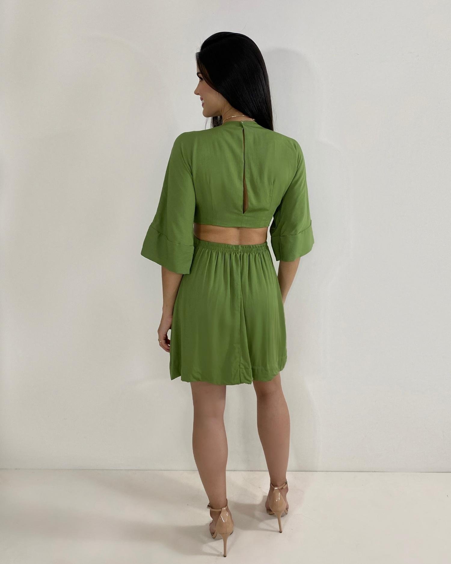 Vestido Mariana - Folhagem - Image 3