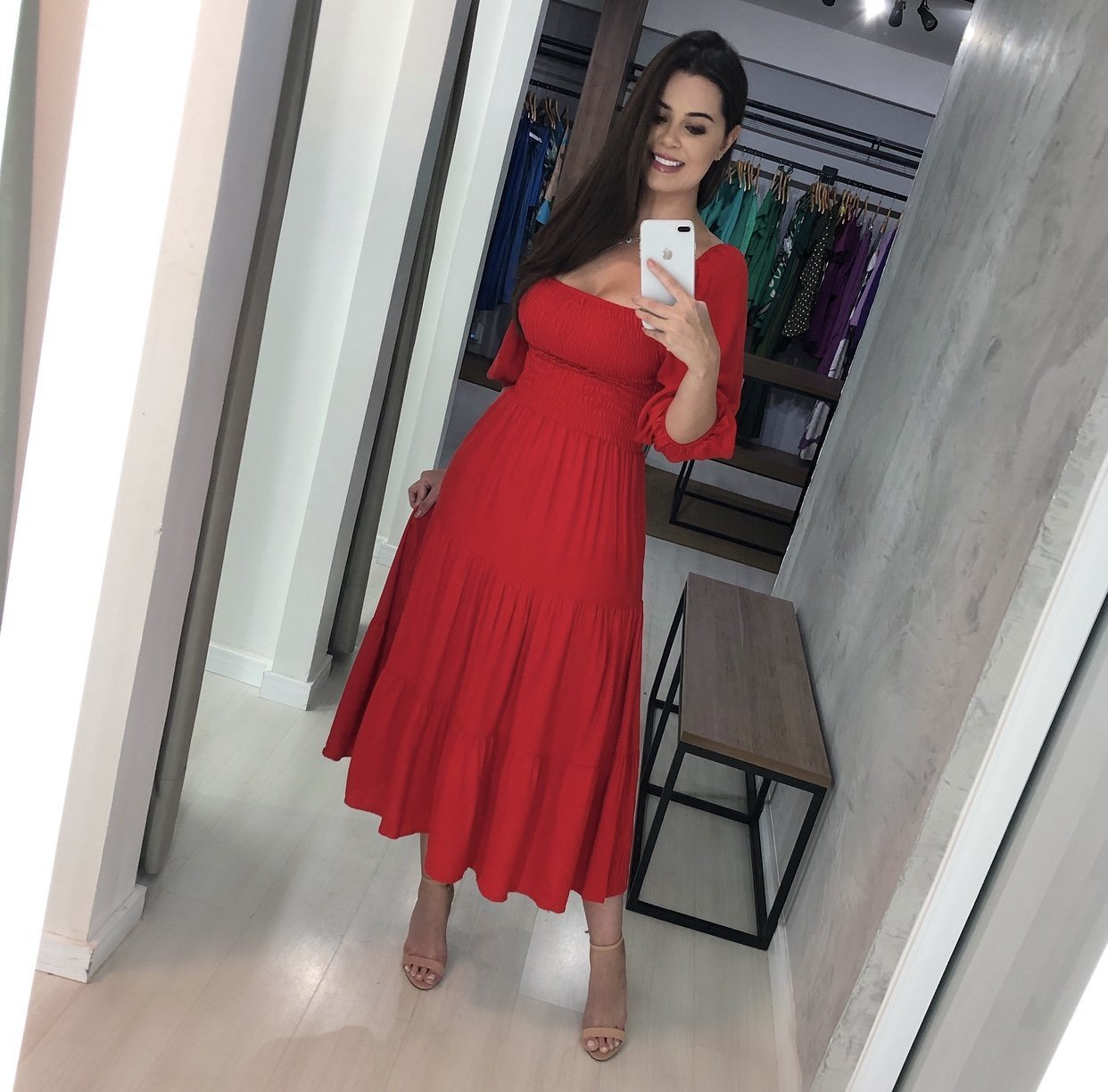 Vestido Juliana - Vermelho - Image 1