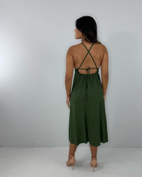 Vestido Heloína - Verde Militar
