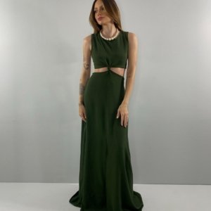Vestido Emma - Verde Militar - Image 3