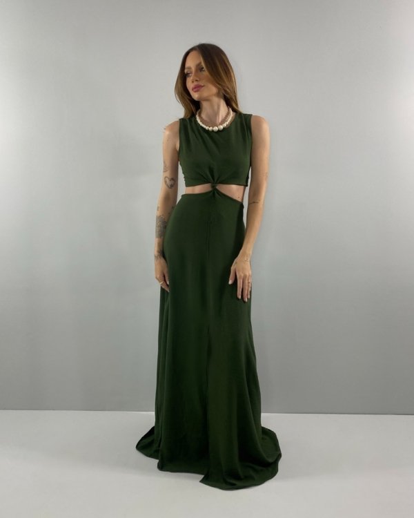 Vestido Emma - Verde Militar
