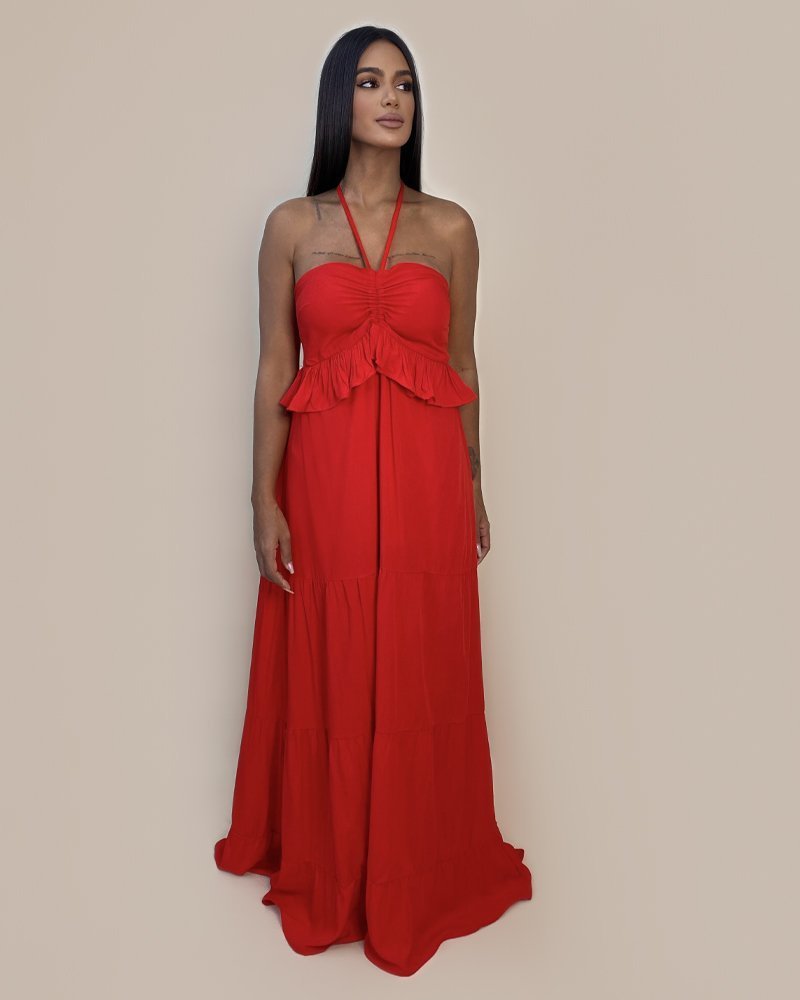 Vestido Marcy - Vermelho - Image 3