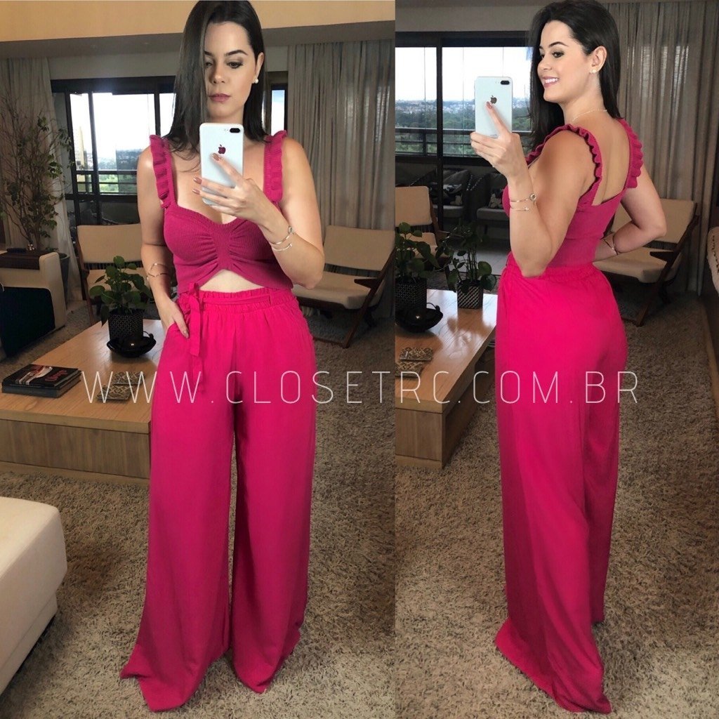 Calça Pantalona - Pink - Image 2