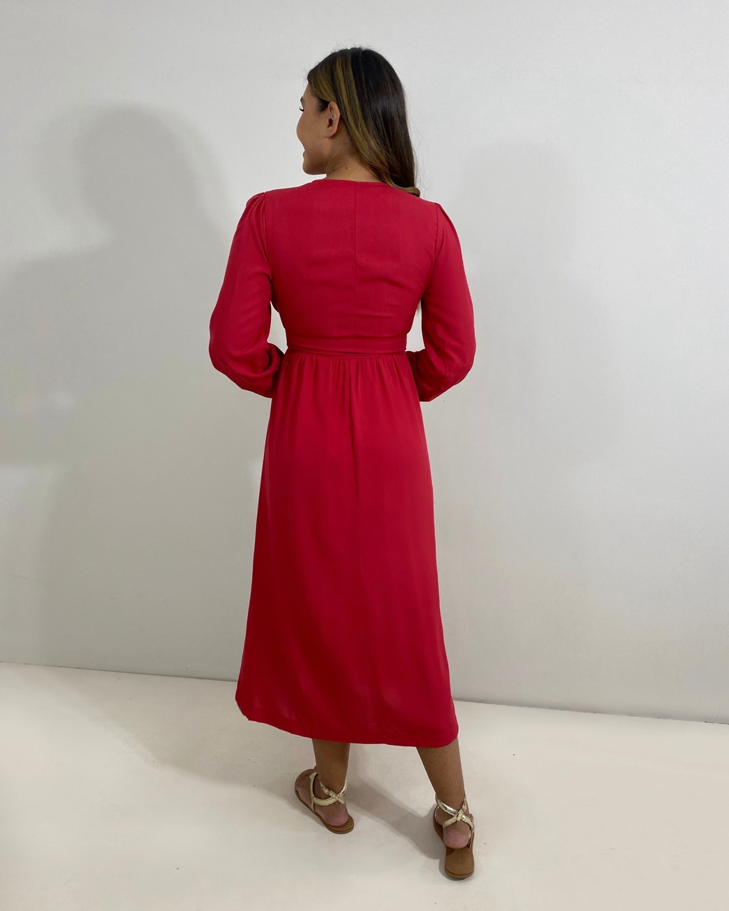 Vestido Clara - Vermelho - Image 6