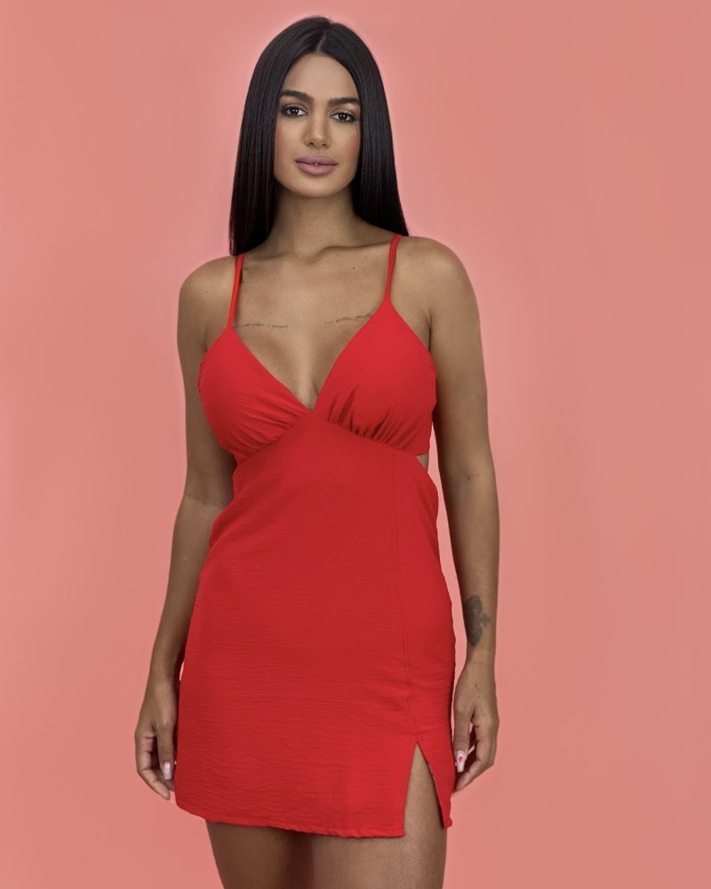 Vestido Elisângela - Vermelho - Image 3