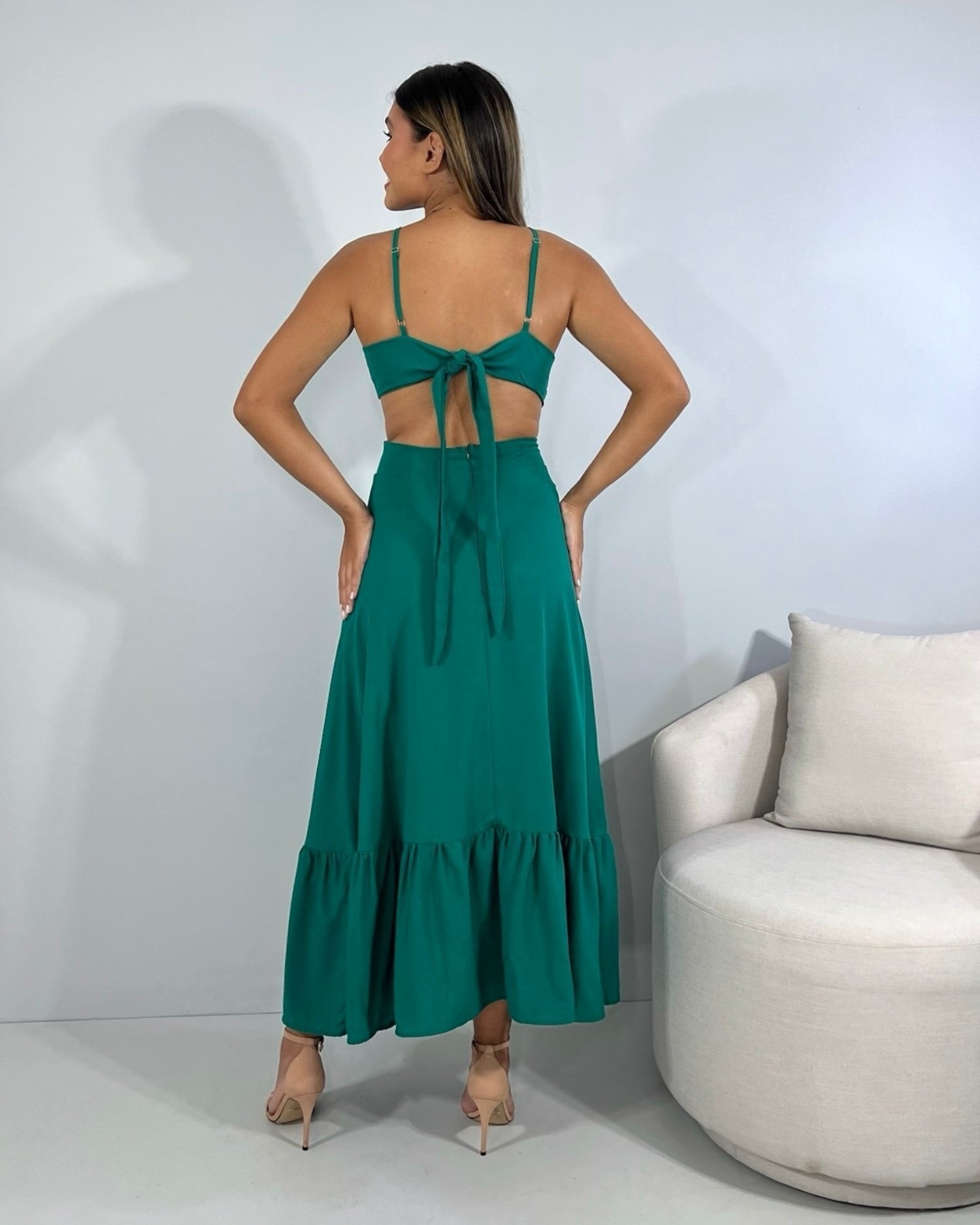 Vestido Aurora - Verde Amazônia - Image 3