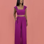 Calça Pantalona – Fúcsia