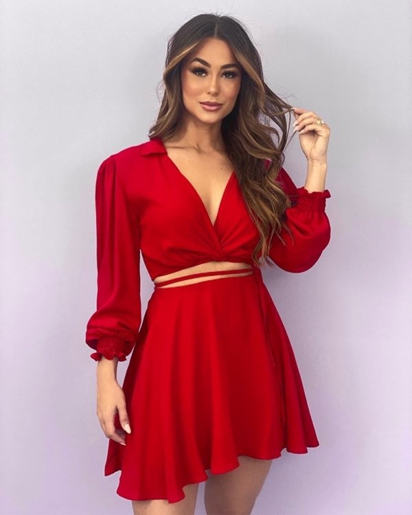 Conjunto Jaqueline - Vermelho