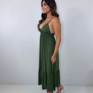 Vestido Beatriz - Verde Militar - Image 3