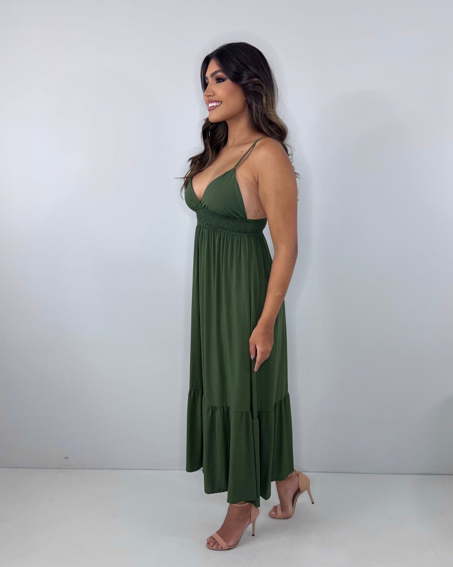 Vestido Beatriz - Verde Militar - Image 3