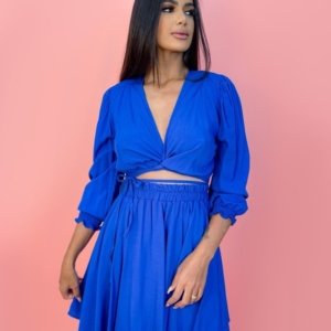 Saia Jaqueline - Azul Royal - Image 1