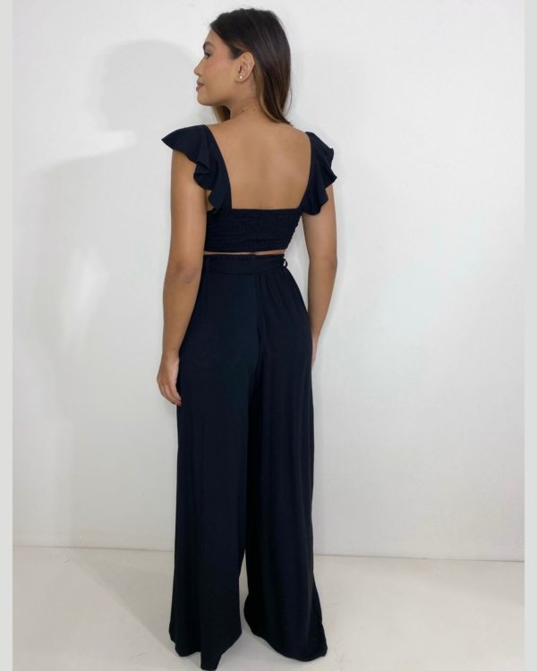 Conjunto Pantalona Samira - Preto