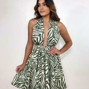 Vestido Marisa - Zebra Verde - Image 1