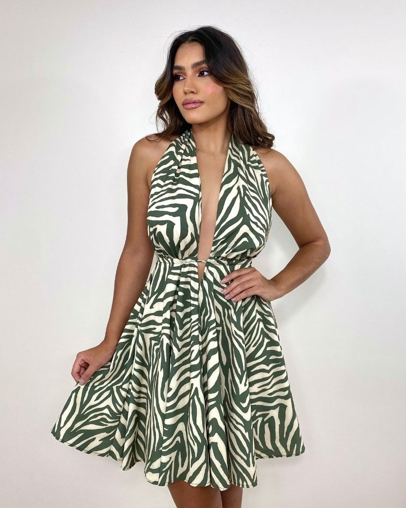 Vestido Marisa - Zebra Verde - Image 1