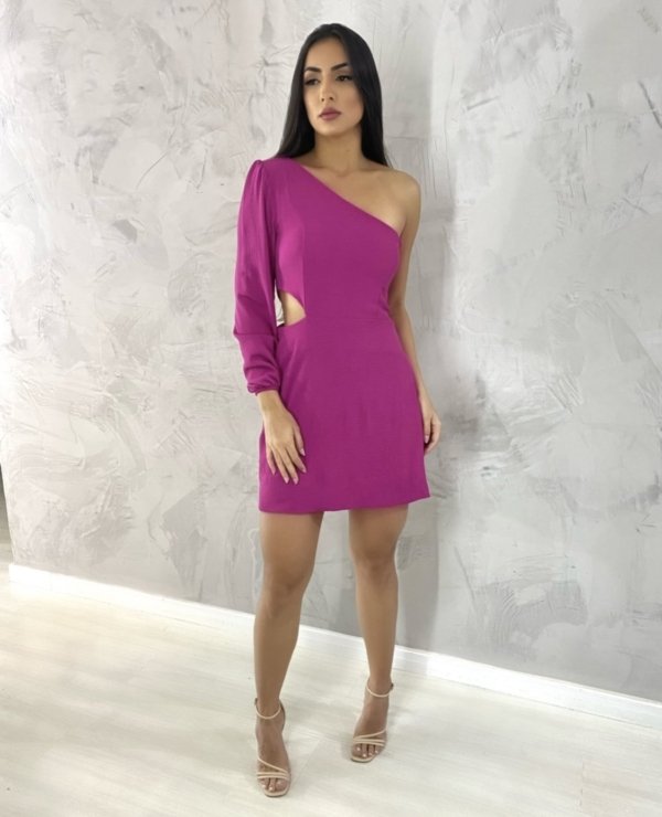 Vestido Luna em Duna - Fúcsia